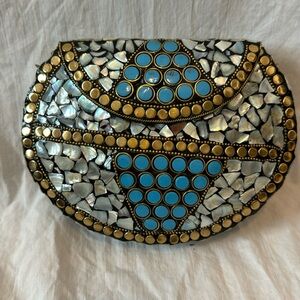NWOT Ramla Moroccan Metal Tile Purse